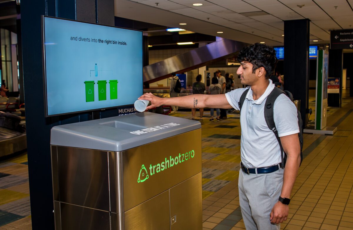 Airport Adds TrashBot to Sustainability Efforts